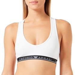 Emporio Armani Damen Emporio Armani Women's Bralette Iconic Logoband Bra, Weiß, XS EU von Emporio Armani