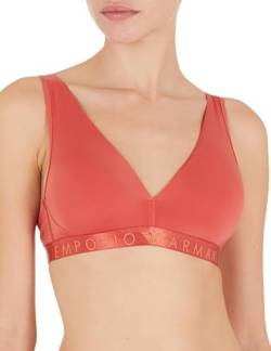 Emporio Armani Damen Emporio Armani Women's Bralette With Removable And Iconic Microfiber Padded Bra, Cinnamon, M EU von Emporio Armani