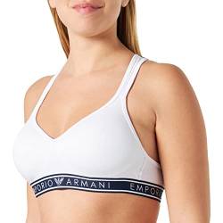 Emporio Armani Damen Emporio Armani Women's Iconic Logoband Padded Bra, Weiß, XS EU von Emporio Armani