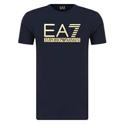Emporio Armani EA7 3KPT87 PJM9Z Herren-T-Shirt, kurzärmlig, Rundhalsausschnitt, dunkelblau, Small von Emporio Armani