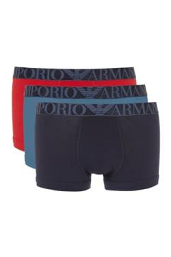 Emporio Armani Herren 3er-Pack Kofferraummatte Badehose, Avio/Rosso/Marine, X-Large von Emporio Armani