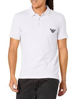 Emporio Armani Men's Essential Short Sleeve Polo Shirt, White, XXL von Emporio Armani