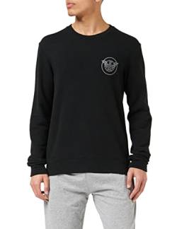 Emporio Armani Underwear Herren Sweater Comfort Stretch Terry Sweatshirt, Black, M von Emporio Armani