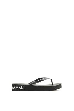 Emporio Armani Unisex Wedge Essential Flops Flip-Flop, BLACK, 40 von Emporio Armani