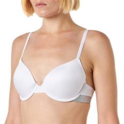 Emporio Armani Women's Iconic Microfiber Full Coverage Bra, White, 38C von Emporio Armani