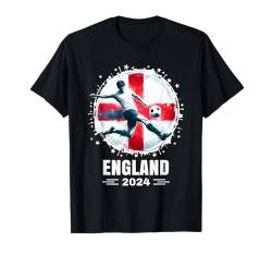 England-T-Shirt für England-Spieler Retro Boys England T-Shirt von England Ball England Spielergeschenke England 2024