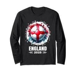 England Spieler Jungen Kinder Männer Jugend Teenager England Langarmshirt von England Ball England Spielergeschenke England 2025