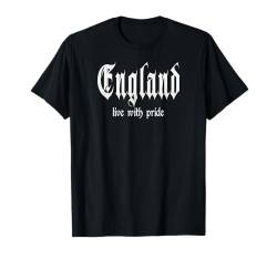 "Live with pride" England, England T-Shirt von England Fans