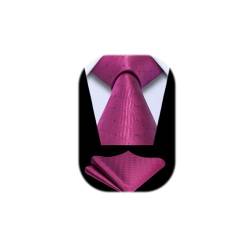 Enlision Krawatte Heißes Rosa Herren Hochzeit Punkte Krawatten mit Einstecktuch Formell Business Krawatte & Taschentuch Set von Enlision