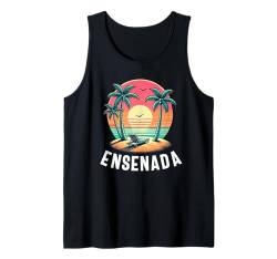 Ensenada Souvenir Mexiko Retro Vintage Reise Männer Frauen Tank Top von Ensenada Mexico Souvenir Clothing Apparel