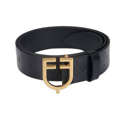 Gürtel Leather Logo Belt With Logoed Buckle von Equestro