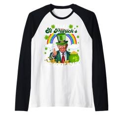 Machen Sie den St. Patricks Day wieder zu einem großartigen Erlebnis — Lucky Shenanigans Shamrock Raglan von Eric 69 Designs