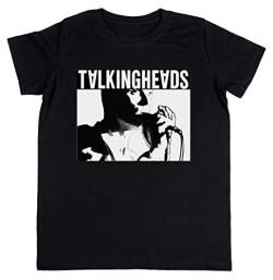 Elio Talking Heads Shirt Kinder Unisex Jungen Mädchen T-Shirt Rundhals Schwarz Kurzarm Größe M Kids Boys Girls Black Medium Size M von Erido