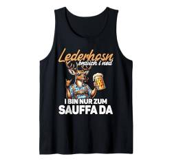 Lederhosn Brauch I Ned Sauffa Oktoberfest Herren Trachten Tank Top von Ersatz Lederhose Spruch Herren Bier Trachtenshirt