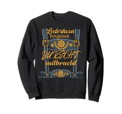 Trachtenhemd Herren Lustiges Kostüm für Oktoberfest Sweatshirt von Ersatz Lederhosn Lausbua Trachtenshirts Damen