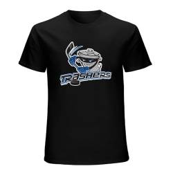 Danbury Trashers Hockey Main Black T-Shirt Printed Tee Graphic Top for Men Shirt L von EsprAL