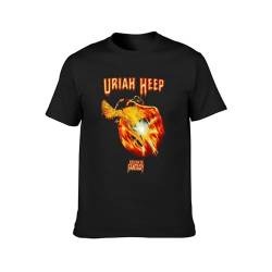 Uriah Heep Return to Fantasy Black T-Shirt Printed Tee Graphic Top for Men Shirt XXL von EsprAL