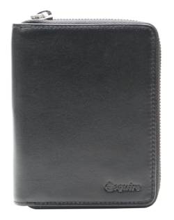 Esquire Silk 02 Zip Around Wallet Black von Esquire