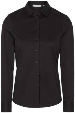 ETERNA Modern Classic Jerseybluse schwarz, Einfarbig von Eterna