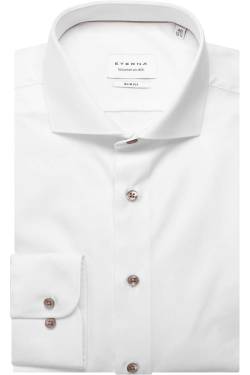 ETERNA Slim Fit Hemd weiss, Einfarbig von Eterna