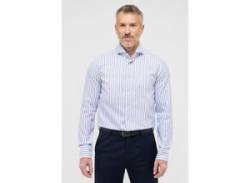 Langarmhemd ETERNA "SLIM FIT", Herren, Gr. 46, Normalgrößen, blau, 100% cotton, schmal, Langarm Manschette, Hemden von Eterna