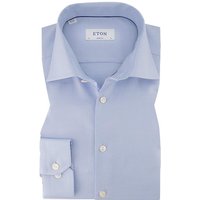 ETON Herren Hemd blau Baumwolle Slim Fit von Eton