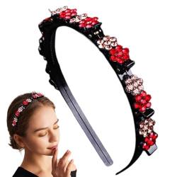 Euyehn Clip-Stirnbänder für Damen,Haarnadel-Stirnbänder für Damen,Modischer Damen-Haarschmuck, Haarnadel-Stirnband | Mehrzweck-Haarnadel-Haarband-Stirnband-Clips für Frauen und Mädchen von Euyehn