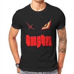 Evangel Matan Senketsu-Camiseta de Cuello Redondo para hombreCamisa de algodón Puro de Anime Kill La KILLTops de Moda de Gran tamao Black Black XL von Evangel