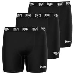 Everlast Herren-Boxershorts aus Baumwolle, Herren-Unterwäsche, weicher und bequemer Bund, Anti-Scheuern, Schwarz, Large von Everlast