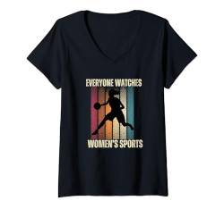 Damen Everyonw Watches Damen Sport Sportshirt Damen Sport Shirt T-Shirt mit V-Ausschnitt von Everyone And Anyoen Watches Women's Sports