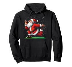 Santa Doing Yoga Fitness Gym Workout Weihnachten Pullover Hoodie von Exercise with Santa