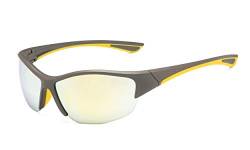 Eyekepper Hälfte-Rahmen Sports Bifokal Sonnenbrille +3.50 Stärke,die Sonnenbrille liest (Gold Spiegel) von Eyekepper