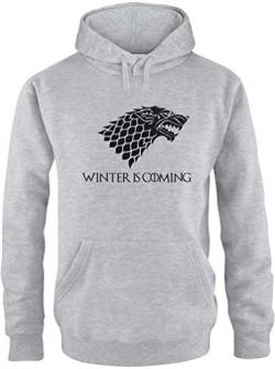 EZYshirt® Game of Thrones | Winter is Coming | Schattenwolf Herren Hoodie von Ezyshirt