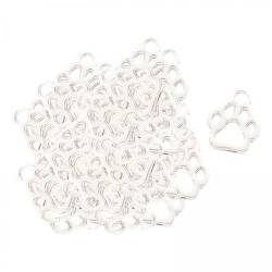 F Fityle 6x 50 Stück Bärenklauen Anhänger, Perlen Charms, Geburtstagsgeschenke, Kreatives DIY, Stilvolles Metall, Dekoratives Damen Bastelzubehör, für Die von F Fityle