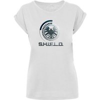 F4NT4STIC T-Shirt Marvel Avengers Shield Circuits Damen,Premium Merch,Regular-Fit,Kurze Ärmel,Logo Print von F4NT4STIC