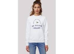 Sweatshirt F4NT4STIC "Möwe Knut & Jan Hamburg" Gr. XXL, weiß, Damen, Obermaterial: 85% Baumwolle, 15% Polyester, Sweatshirts, Premium Qualität von F4NT4STIC