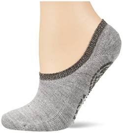 FALKE Damen Hausschuhe Cosy Ballerina, Wolle, 1 Paar, Grau (Light Grey 3400), 37-38 von FALKE