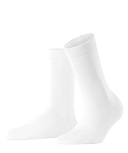 FALKE Damen Socken Family W SO Baumwolle einfarbig 1 Paar, Weiß (White 2009) neu - umweltfreundlich, 35-38 von FALKE