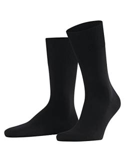 FALKE Herren Socken ClimaWool M SO Lyocell Wolle einfarbig 1 Paar, Schwarz (Black 3000), 41-42 von FALKE