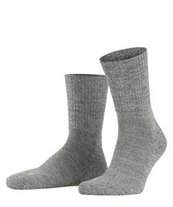 FALKE Unisex Socken Walkie Light U SO Wolle Funktionsmaterial einfarbig 1 Paar, Grau (Graphite Melange 3060), 37-38 von FALKE