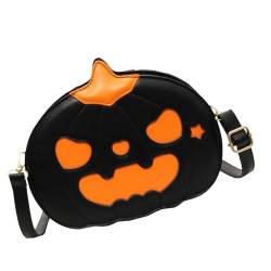 FANGZ Geldbörse,Halloween Geldbörse, Lustige Umhängetasche, Kreative Halloween-Ledertasche für Damen, Umhängetasche von FANGZ