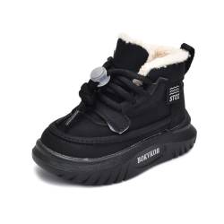 FANSU Warmer Plüsch Baby Schuhe für Junge Mädchen, Anti-Rutsch Krabbelschuhe Baby Weich Kinder Lauflernschuhe Babyschuhe Flach Baby Sneaker rutschfeste Schuhe Draußen 21-30 von FANSU