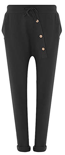 FASHION YOU WANT Jogginghose Sweatpants Sterne Boyfriend Ali Baba Style (46/48, Uni schwarz) von FASHION YOU WANT