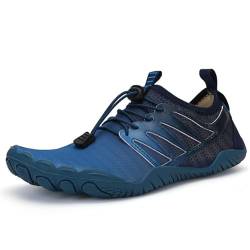 FELDLUFT Run - Sport Barfußschuhe Leichte Straßenlaufschuhe für Damen und Herren – Minimalistische Outdoor Schuhe Sohle mit hydrophoben Löchern rutschfeste, atmungsaktive Fünf-Finger-Angelschuhe von FELDLUFT