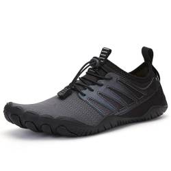 FELDLUFT Run - Sport Barfußschuhe Leichte Straßenlaufschuhe für Damen und Herren – Minimalistische Outdoor Schuhe Sohle mit hydrophoben Löchern rutschfeste, atmungsaktive Fünf-Finger-Angelschuhe von FELDLUFT