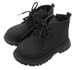 FEOYA Kinder Stiefeletten Herbst Kinderstiefel Rutschfeste Winterschuhe Warme Kurze Stiefel Boots Jungen Mädchen Komfortabel Schulstiefel mit Reißverschluss 26 EU von FEOYA