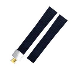 FFHDJL Für Philippe Aquanaut 5067A-001 Gürtel Armband 19mm Weiche Fluorkautschuk FKM Gummi Uhrenarmband Zubehör Passend Für Patek Strap(Dark Blue3) von FFHDJL