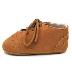 FGUUTYM Baby Kleinkind Schuhe Sneaker -Slip weiche einzige Spitze up Schuhe Sportschuhe Kinder Gr. 23 (Brown, 11) von FGUUTYM