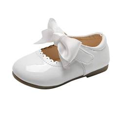 Leder Kinderschuhe 30 Mädchen Kleinkind Schuhe Junge Kinder Schuhe Mit Bow-Knot Tanzschuhe Prinzessin Schuhe 20 Kinder Weicher Boden Lauflernschuhe Babyschuhe Freizeitschuhe Mit Klettverschluss von FGUUTYM