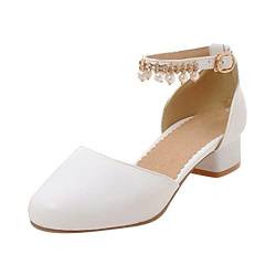 Performance Tanzschuhe Prinzessin Schuhe Mädchen Absatzschuhe Mädchen rutschfest Kleinkindschuhe Stöckelschuhe Mädchen Festliche Schuhe Mädchen Elegante Mädchen Schuhe mit Absatz von FGUUTYM